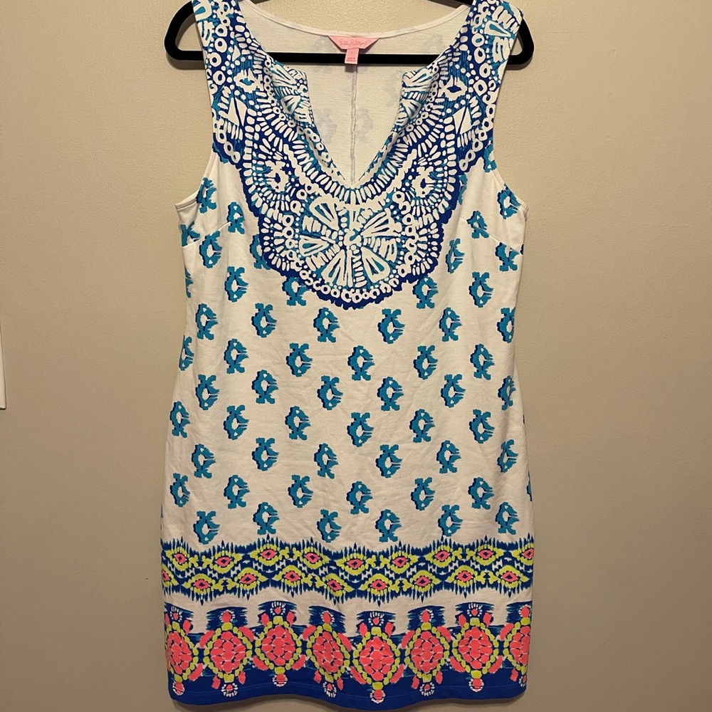 Lilly Pulitzer Cotton Fitted Shift Dress